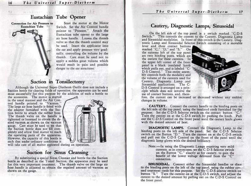 Universal Super Diatherm Manual 10